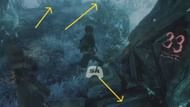 The three paths from the Expedition 33 message in Spring Meadows (Image via Sportskeeda Gaming || Kepler Interactive)